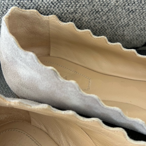 CHLOE Lauren suede grey ballet flats - Picture 9 of 9